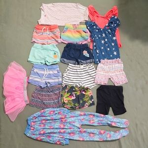 15 Piece Toddler Girls Summer Bundle, Size 18 Months- 2T